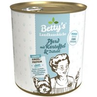 Betty's Landhausküche Pferd & Kartoffel & Distelöl 6 x 800g für Hund von Betty's Landhausküche