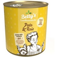 Betty's Landhausküche Pute & Reis 6 x 800g für Hund von Betty's Landhausküche
