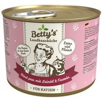 Betty's Landhausküche Rind pur mit Leinöl 6 x 200g für Katze von Betty's Landhausküche
