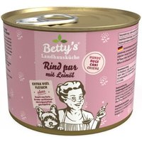 Betty's Landhausküche Rind pur mit Leinöl 6 x 200g für Hund von Betty's Landhausküche