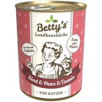 Betty's Landhausküche Rind & Herz 6 x 400g für Katze von Betty's Landhausküche
