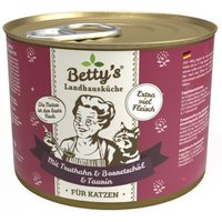 Betty's Landhausküche mit Truthahn & Borretschöl 6 x 200g für Katze von Betty's Landhausküche