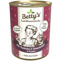 Betty's Landhausküche mit Truthahn & Borretschöl 6 x 400g für Katze von Betty's Landhausküche