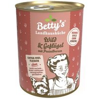 Betty's Landhausküche Wild & Geflügel 6 x 400g für Hund von Betty's Landhausküche
