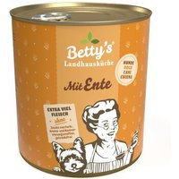 Betty's Landhausküche mit Ente 6 x 800g für Hund von Betty's Landhausküche