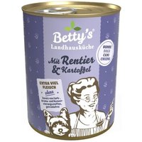 Betty's Landhausküche mit Rentier & Kartoffel 6 x 400g für Hund von Betty's Landhausküche