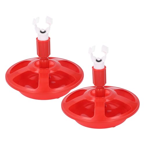 2 Pack Automatic Chicken Waterer Cups, Poultry Water Feeder Kit Chicken Coop Waterer Drinkers for Poultry Livestock Watering System for Chicks Ducks Geese von Beufee
