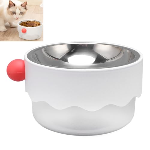2-in-1-Napf für Haustiere, Katzen und Hunde, großes Fassungsvermögen, auslaufsicher, doppelwandig, Edelstahl, erhöhter Futter- und Wassernapf für Katzen und Hunde, abnehmbar, für 2-in-1-Napf für Haustiere, Katzen und Hunde, großes Fassungsvermögen, auslaufsicher, doppelwandig, Edelstahl, erhöhter Futter- und Wassernapf für Katzen und Hunde, abnehmbar, für von Beufee
