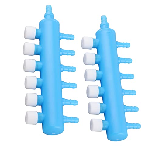 Beufee Fisch Luft Splitter, Aquarium Luft Splitter Fish Tank Luft Splitter Aquarium Schläuche Anschlüsse Luftrohr Verteiler Sauerstoff pumpe Adapter (One Point six) von Beufee