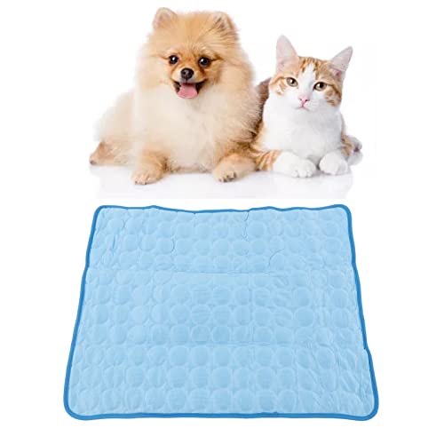 Beufee Hundekühlungsmatte, Katzen Schlafmatte für zu Hause Wiederverwendbare Haustiere kühles Bett für Hunde Katzen (Blue) von Beufee