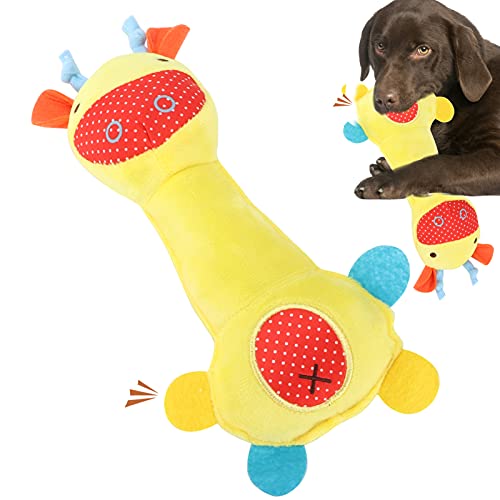 Beufee Quietschendes Plüsch-Hundespielzeug, Kuscheltier-Spielzeug Für Hunde, Niedliches, Langlebiges Hundespielzeug, Welpen-Kauspielzeug Zum Zahnen, Interaktives Hundespielzeug(REH) von Beufee