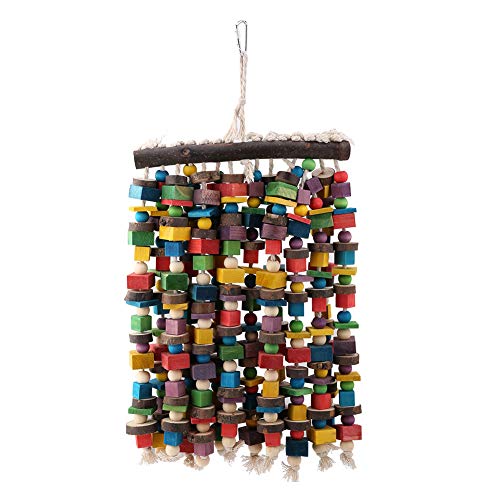 Beufee Vogelspielzeug, Vogelkauspielzeug aus Holz, reißendes Vogelspielzeug zum Aufhängen, Papageienspielzeug, Vogelzubehör mit Aufhänger für große Papageienvögel Beufee Vogelspielzeug, Vogelkauspielzeug aus Holz, reißendes Vogelspielzeug zum Aufhängen, Papageienspielzeug, Vogelzubehör mit Aufhänger für große Papageienvögel von Beufee