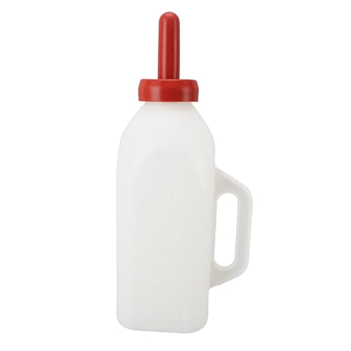 Calf Bottle, 2L Nursing Bottles Thicken Leakproof Silicone Nipple Calf Milk Feeder Nursing Feeding Bottle with Hand Grip Handle for Farm Pasture (-3111240031611) von Beufee