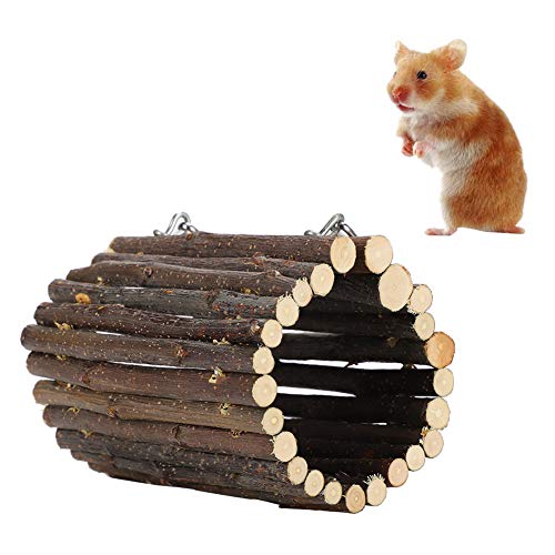 Beufee Hamsterspielzeug, Hamsterkäfig-Zubehör, Rattenspielzeug, Hamster-Kauspielzeug, Hamsterspielzeug, Hamsterrad, Hamsterkäfig-Zubehör, Haustier-Tunnel-Spielzeug (Hook Type) von Beufee