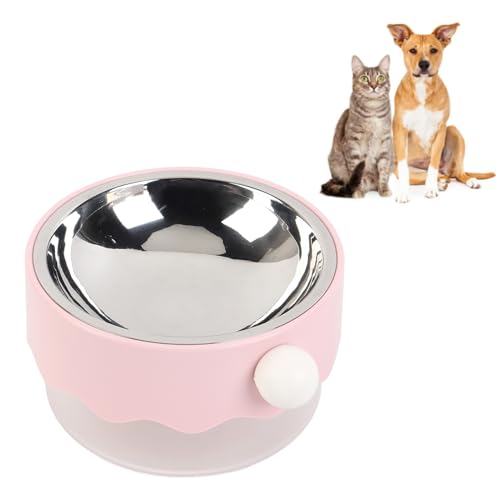 Haustierkatze Hundeschale, große Kapazitätsverschüttung Proof Doppelwand Edelstahl erhöhtes Katzenhundfutter Wasser Feeder Schüssel Behälter für Haus innenrosa Haustierkatze Hundeschale, große Kapazitätsverschüttung Proof Doppelwand Edelstahl erhöhtes Katzenhundfutter Wasser Feeder Schüssel Behälter für Haus innenrosa von Beufee