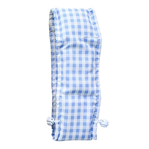 Hunde-Kühl Halsband, Hunde kühlung Bandana-Hals-Wickel mit doppeltem Ende Kordel Zug reduzieren temperatur verstellbaren Haustier-Eisschal für den Sommer (Blaues Gitter l) von Beufee