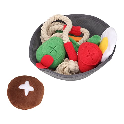 Hunde-Quietschspielzeug, Hunde-Plüschspielzeug, Quietschendes Plüsch-Hundespielzeug-Set Für Welpen, Gefülltes Welpen-Kauspielzeug Zur Zahnreinigung, Linderung von Langeweile von Beufee