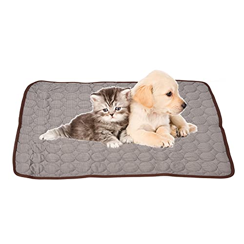 Hundekühlungsmatte, atmungsaktives weiches Haustier Hunde Katzen Ice Seide Kälte Nest Nist Pad zum Abkühlen im Sommer Haustier Schlafpolster für Zwinger Sofa Bettboden (XXL) von Beufee