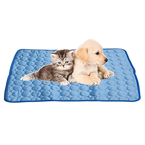 Hundekühlungsmatte, atmungsaktives weiches Haustier Hunde Katzen Ice Seide Kälte Nest Nist Pad zum Abkühlen im Sommer Haustier Schlafpolster für Zwinger Sofa Bettboden (Xs) von Beufee