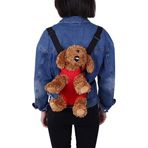 Hundeträger, fünf Löcher, Beine vorne heraus, Haustier-Hundeträger vorne, Brustrucksack, Haustier, Katze, Welpe, Tragetasche, Tasche für Outdoor, Wandern, Camping, Radfahren (M) von Beufee