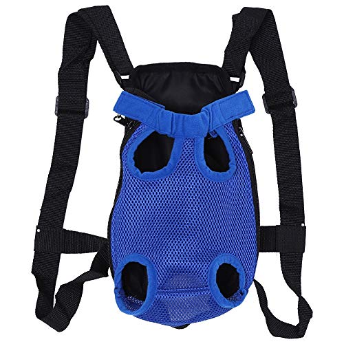 Hundeträger, fünf Löcher, Beine vorne heraus, Haustier-Hundeträger vorne, Brustrucksack, Haustier, Katze, Welpe, Tragetasche, Tasche für Outdoor, Wandern, Camping, Radfahren (S) von Beufee