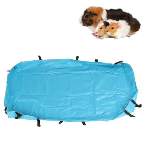 Meerschweinchen -Käfig -Liner, Kaninchen -Käfig -Matten -Meerschweinchen -Bettwäsche mit Planen mit Planen mit Planen mit Planen mit Planen mit Planen mit Planen, die abnehmbare (Blau) von Beufee