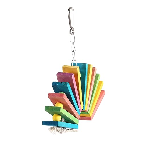 Beufee Papageien-Kauspielzeug, hölzernes Vogel-Kauspielzeug, Papageienkäfig-Beißspielzeug, Holzblock-Vogel-Papageienspielzeug für Papageien und Vögel Beufee Papageien-Kauspielzeug, hölzernes Vogel-Kauspielzeug, Papageienkäfig-Beißspielzeug, Holzblock-Vogel-Papageienspielzeug für Papageien und Vögel von Beufee