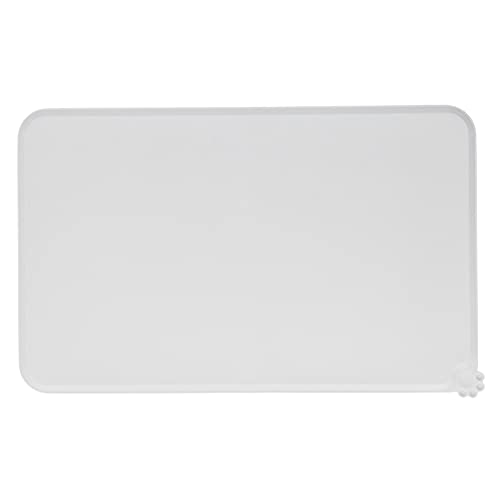 Wasserdacht Haustier -Fütterungsmatten mit hohen Lippen, 18,9 x 11,8 Zoll Nonslip Haustier Katzenfutter Schüssel Matten Tablett Placemat Leckage Proof (BEUFEE1E9K-14) von Beufee