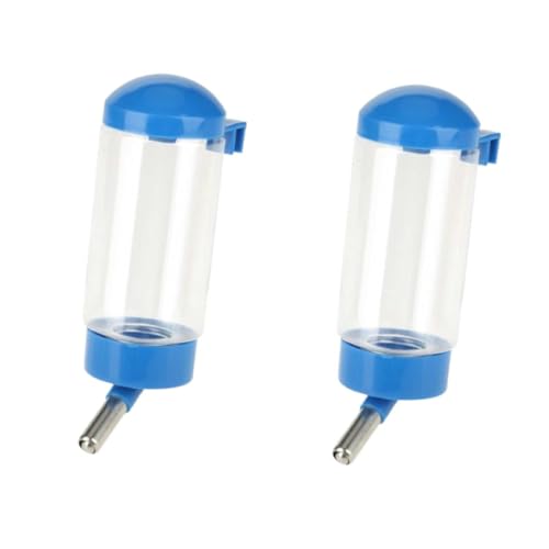 Wasserflasche für Hunde, 2 Stück, zum Aufhängen, Wasserspender für Hundehütten, Tränke, Wasserkocher, Futterspender, tropffrei, automatischer Futterspender, Balldüse für kleine von Beufee