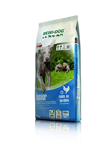 BEWI DOG Junior [12,5 kg] Hundefutter | Trockenfutter für junge Hunde ab 4. Monat | ohne Weizen & Soja | 80% tierisches Eiweiß von Bewi Dog