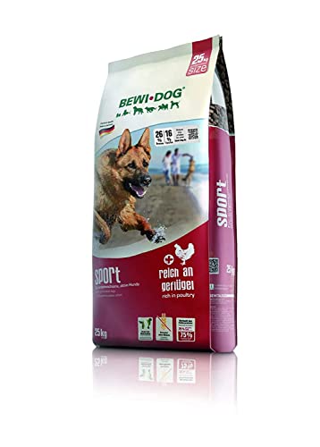 BEWI DOG Sport [25 kg] Hundefutter | Trockenfutter für sportliche & aktive Hunde | ohne Weizen & Soja | für erwachsene Hunde aller Rassen von Bewi Dog