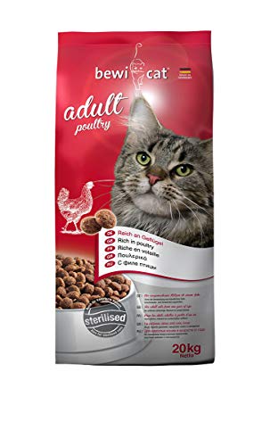bewi cat Adult Poultry [20 kg] Katzenfutter | Für ausgewachsene Katzen ab dem 1. Jahr | reich an Geflügel | für kastrierte Katzen geeignet von Bewi Dog