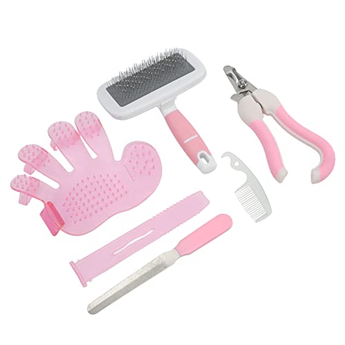 Bewinner 6 in 1 Trimming-Set für Haustiere, Katzen-Hund-Haustier-Pflegewerkzeuge, Nagelknipser, Nagelfeile-Geschirrriemen, Badebürste, Kamm, Haarentfernungsbürste Heimtierbedarf Combo Bewinner 6 in 1 Trimming-Set für Haustiere, Katzen-Hund-Haustier-Pflegewerkzeuge, Nagelknipser, Nagelfeile-Geschirrriemen, Badebürste, Kamm, Haarentfernungsbürste Heimtierbedarf Combo von Bewinner