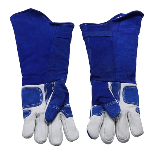 Tierhandhabungshandschuhe, Verdickte, Verlängerte, Isolierte, Kratzfeste Schutzhandschuhe, Falknereihandschuhe für Hunde, Vögel, Reptilien, 23 Zoll Erweitertes Design von Bewinner