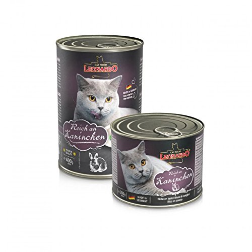 Leonardo Katzenfutter Reich an Kaninchen 6x400g Leonardo Katzenfutter Reich an Kaninchen 6x400g von Bewital