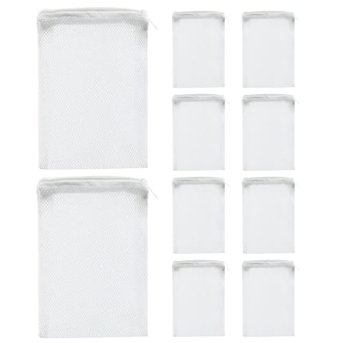 Bexdug Aquarium Medienbeutel - Aquarium Medien-Set - Multifunktionale Auslaufsichere Filterbeutel für Süßwasser, Meerwasser, Aquarien & Fischbecken von Bexdug