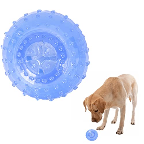 Bexdug Beißspielzeug für Welpen,Beißspielzeug für Welpen | Kühlendes Kauspielzeug für Hunde mit Hantel-/Knochen-/Kugelform, Blau von Bexdug