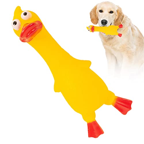 Bexdug Beißspielzeug für Welpen - Haustier-Entenspielzeug,Vinyls Beißring für Hunde, Tierpuppe, Schaf, Ente, Kühe, Geräuschspielzeug für Unterhaltung und interaktives Spielen von Bexdug