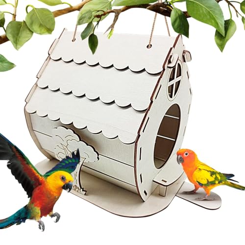Bexdug hölzernes Vogelhaus, Vogelhäuschen für den Außenbereich,Vogelhaus Outdoor Kit | Wood Creativity Vogelfutterhaus für Fenster, Baum, Wand und Dach Bexdug hölzernes Vogelhaus, Vogelhäuschen für den Außenbereich,Vogelhaus Outdoor Kit | Wood Creativity Vogelfutterhaus für Fenster, Baum, Wand und Dach von Bexdug