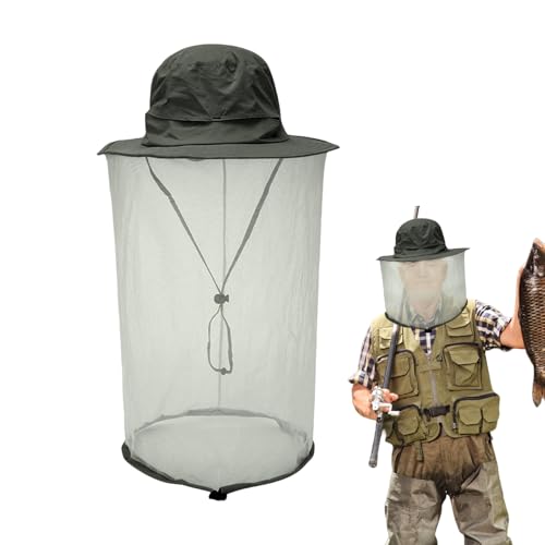Bexdug Fliegenhut Mit Netz,Fliegen Kopfnetz Mit Schleiergitter | Atmungsaktiver Nackenschutz mit Kordelzug für Outdoor Aktivitäten wie Klettern Camping Picknick Wandern Bexdug Fliegenhut Mit Netz,Fliegen Kopfnetz Mit Schleiergitter | Atmungsaktiver Nackenschutz mit Kordelzug für Outdoor Aktivitäten wie Klettern Camping Picknick Wandern von Bexdug