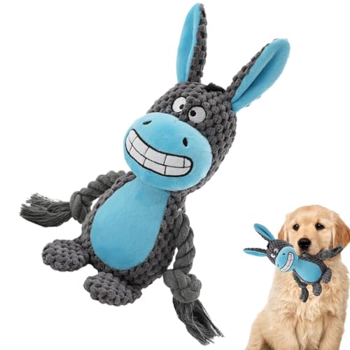 Bexdug Gefülltes Kauspielzeug für Hunde, quietschendes Hundespielzeug | Quietschendes Spielzeug in Tierform, bissfest - Plüschspielzeug mit Ton, interaktives Quietsch-Plüsch-Hundespielzeug, für Bexdug Gefülltes Kauspielzeug für Hunde, quietschendes Hundespielzeug | Quietschendes Spielzeug in Tierform, bissfest - Plüschspielzeug mit Ton, interaktives Quietsch-Plüsch-Hundespielzeug, für von Bexdug