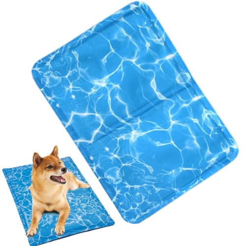 Bexdug Haustier-Kühlmatte, kühlende Hundedecke,Kühldeckenmatte für Haustiere - Atmungsaktive Unterlage, Kühlunterlage für Hunde, kühlende Bettmatte für kleine, mittelgroße Haustiere und Katzen Bexdug Haustier-Kühlmatte, kühlende Hundedecke,Kühldeckenmatte für Haustiere - Atmungsaktive Unterlage, Kühlunterlage für Hunde, kühlende Bettmatte für kleine, mittelgroße Haustiere und Katzen von Bexdug