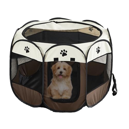 Bexdug Haustier-Spielgehege für Hunde - Abnehmbare, Faltbare Hundebox mit Reißverschluss aus Oxford-Stoff - Atmungsaktive Käfige für Kaninchen, Küken, niedlicher Katzenzaun für kleine Haustiere, Bexdug Haustier-Spielgehege für Hunde - Abnehmbare, Faltbare Hundebox mit Reißverschluss aus Oxford-Stoff - Atmungsaktive Käfige für Kaninchen, Küken, niedlicher Katzenzaun für kleine Haustiere, von Bexdug
