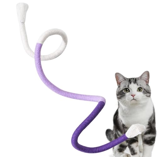 Bexdug Kätzchen-Zahnreinigungsspielzeug - Baumwollschnur, interaktives Kätzchenspielzeug für die Nacht - Interaktives Katzenspielzeug für Katzenhaus, Tierheim, Wohnzimmer, Schlafzimmer, Arbeitszimmer von Bexdug