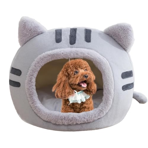 Bexdug Katzennest - Bequeme Kristall-Fleece-Katzenhöhle mit Katzenkratzunterlage und Plüschkugel zum Aufhängen | Herbst-Winter-Haustier-Wärmehaus für kleine, mittelgroße Hunde und Katzen Bexdug Katzennest - Bequeme Kristall-Fleece-Katzenhöhle mit Katzenkratzunterlage und Plüschkugel zum Aufhängen | Herbst-Winter-Haustier-Wärmehaus für kleine, mittelgroße Hunde und Katzen von Bexdug