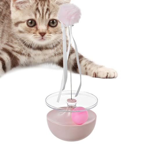 Bexdug Katzenspielzeug mit Federn, interaktives Katzenspielzeug, Katzenstab-Spielzeug mit Ball und Band, Katzenfederspielzeug für Indoor-Katzen zum Trainieren Bexdug Katzenspielzeug mit Federn, interaktives Katzenspielzeug, Katzenstab-Spielzeug mit Ball und Band, Katzenfederspielzeug für Indoor-Katzen zum Trainieren von Bexdug