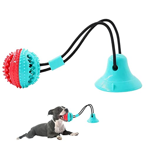 Bexdug Kauspielzeug für Hunde mit Seilspielzeug,Aggressive Chewers Puppy Training Treats Futterspender Ball - Zahnbürste mit Zahnbürste für Haustiere, Zahnreinigungsseil, Spielzeug für kleine von Bexdug