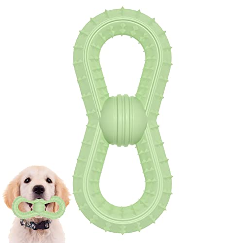 Bexdug Langlebiges Kauspielzeug für Hunde | Unzerstörbares Hundespielzeug aus TPR-Gummi mit Widerhaken zur Reinigung der Hundezähne,Natural TRP Dog Interaktives Hundespielzeug, Kauspielzeug von Bexdug