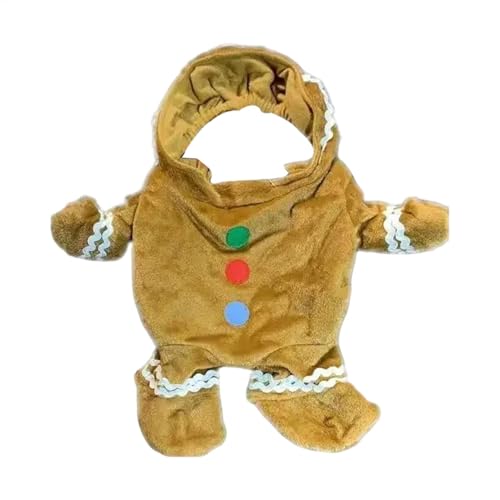 Bexdug Lebkuchen-Weihnachtskleidung für Hunde, Lebkuchen-Kostüm für Haustiere, festliche Hundekostüme für Cosplay, Abschlussball Bexdug Lebkuchen-Weihnachtskleidung für Hunde, Lebkuchen-Kostüm für Haustiere, festliche Hundekostüme für Cosplay, Abschlussball von Bexdug