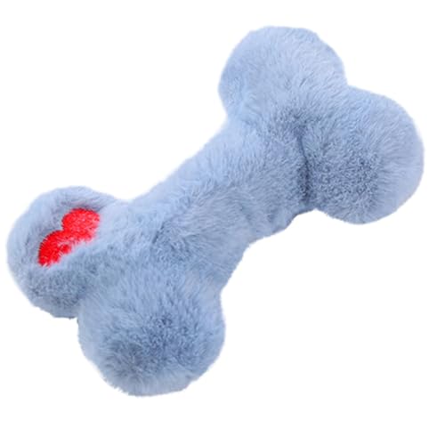 Bexdug Plüsch-Kauspielzeug für Welpen, Plüsch-Gesangsknochenform, Spielzeug für Welpen, kauresistent, interaktives Kauspielzeug für kleine Welpen, mittelgroße Haustiere Bexdug Plüsch-Kauspielzeug für Welpen, Plüsch-Gesangsknochenform, Spielzeug für Welpen, kauresistent, interaktives Kauspielzeug für kleine Welpen, mittelgroße Haustiere von Bexdug